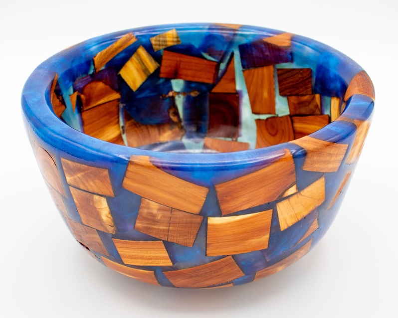 Scrap Wood Blue Acrylic - Tom Schultz
